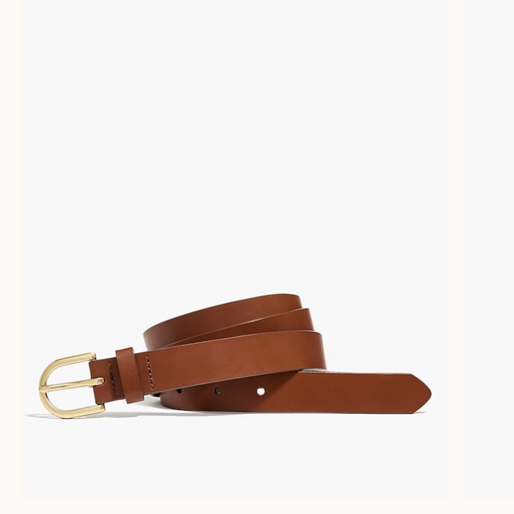J Crew Basic Italian Leather Belt